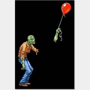 Sad Zombie on Dark Posters and Art